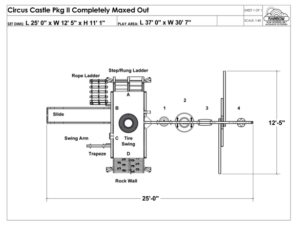 Circus Castle Pkg II Completely Maxed Out (9C)