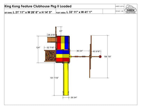 King Kong Feature Clubhouse Pkg II Feature Model (44A)