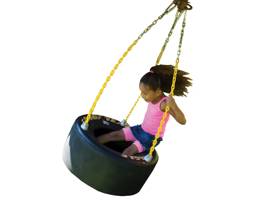 Rainbow shop swing car