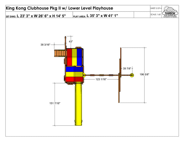 King Kong Clubhouse Pkg II with Playhouse (45C)