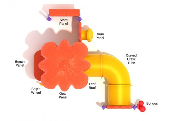 Bongo Bus Stop Commerical Steel Play System