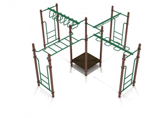 Four Corners Commercial Steel Play System - INSTALLED