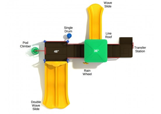 Great Manor Commercial Steel Play System - INSTALLED
