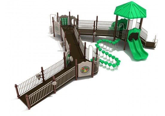 Green Acres FULLY ACCESSIBLE Commercial Steel Play System - INSTALLED