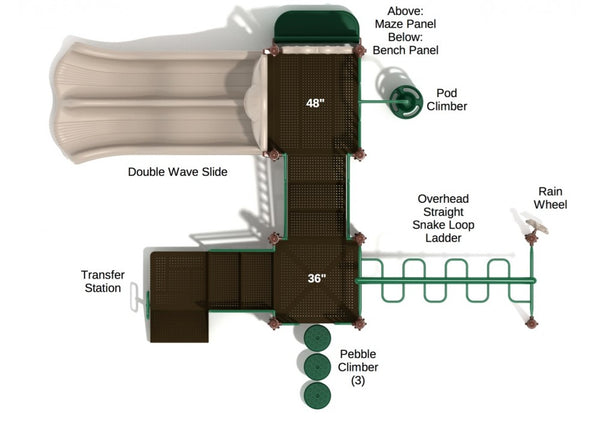 Jackson's Landing Commercial Steel Play System INSTALLED
