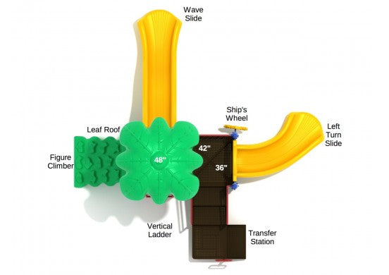 Jungle Greens Commercial Steel Play System - INSTALLED