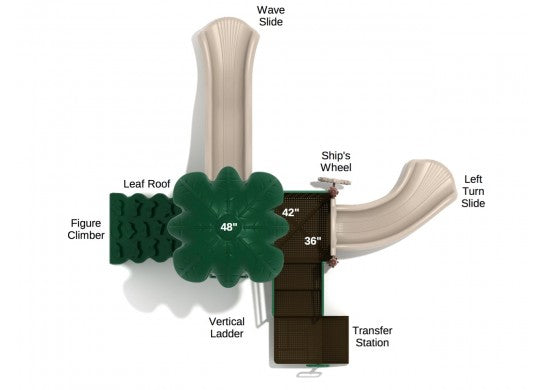 Jungle Greens Commercial Steel Play System - INSTALLED
