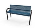 Modern steel bench  -  Installed