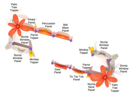 Monkey Mania Commercial Steel Play System - INSTALLED