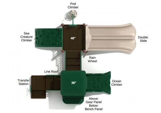 Nautical Nest Commercial Steel Play System - INSTALLED
