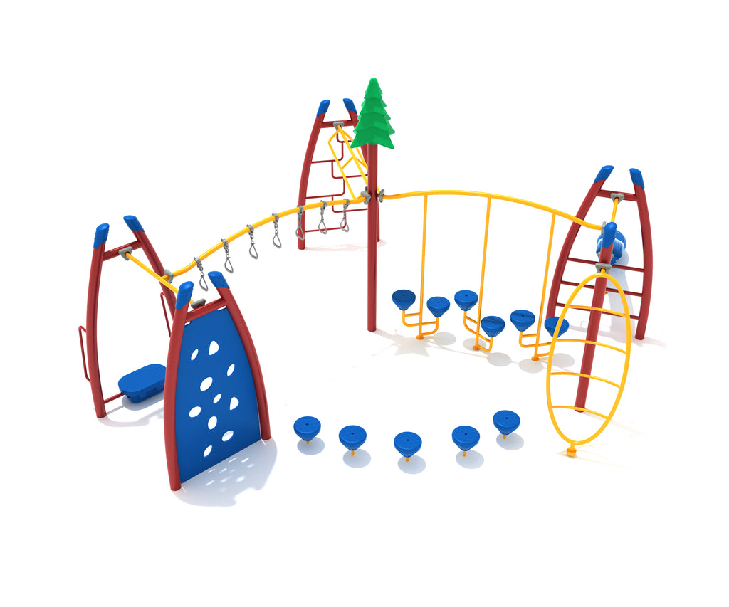 Lost Woods Commercial Steel Play System - INSTALLED