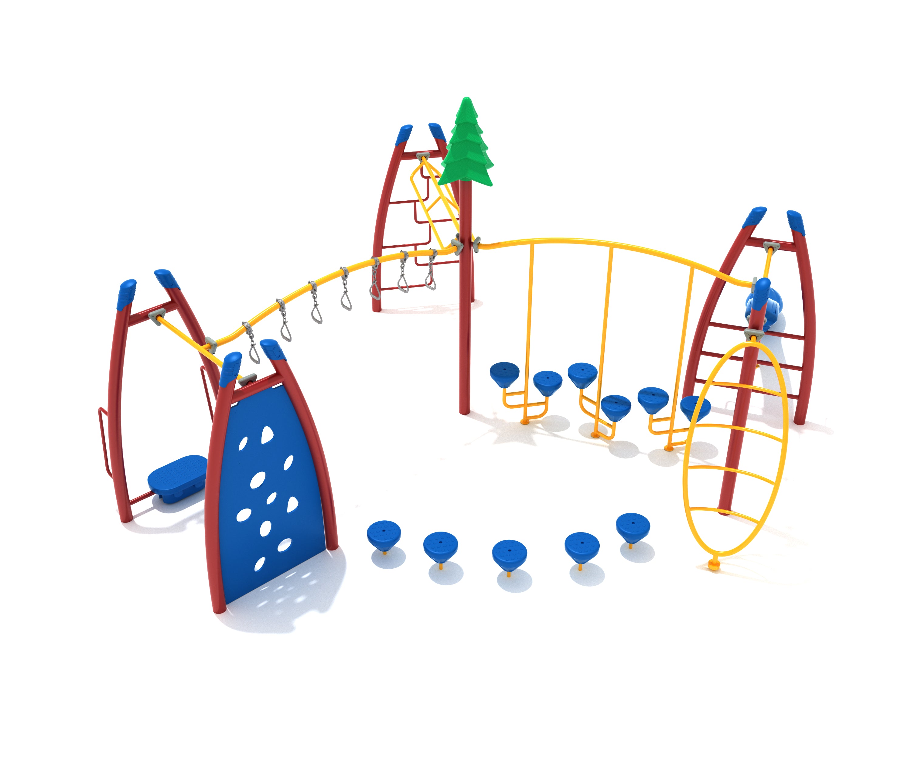 Lost Woods Commercial Steel Play System - INSTALLED