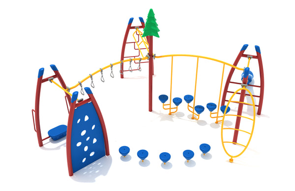 Lost Woods Commercial Steel Play System - INSTALLED