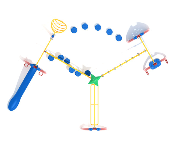 Lost Woods Commercial Steel Play System - INSTALLED