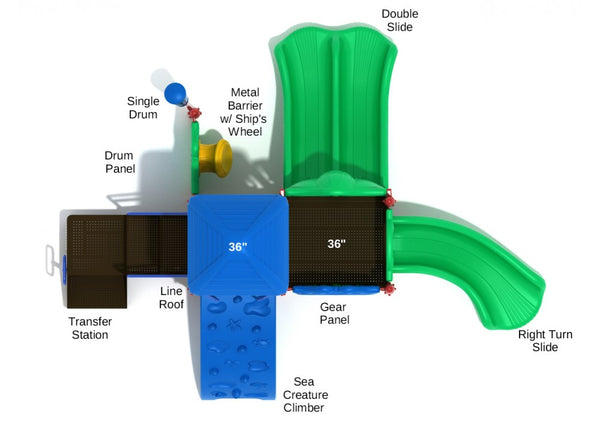 Lizard Commercial Play System - INSTALLED