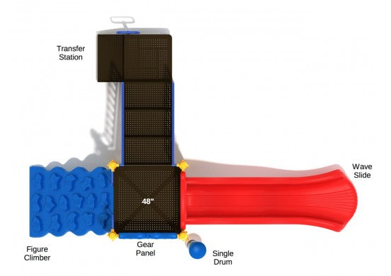 The Basics Commercial Steel Play System - INSTALLED