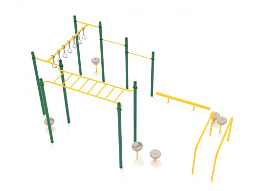 Gymnast Dream Commercial Steel Play System - INSTALLED