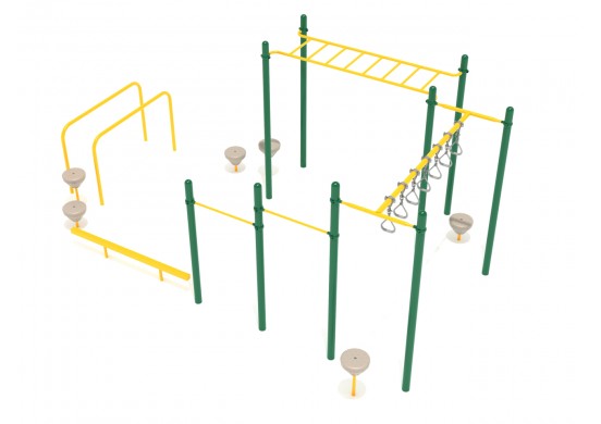 Gymnast Dream Commercial Steel Play System - INSTALLED