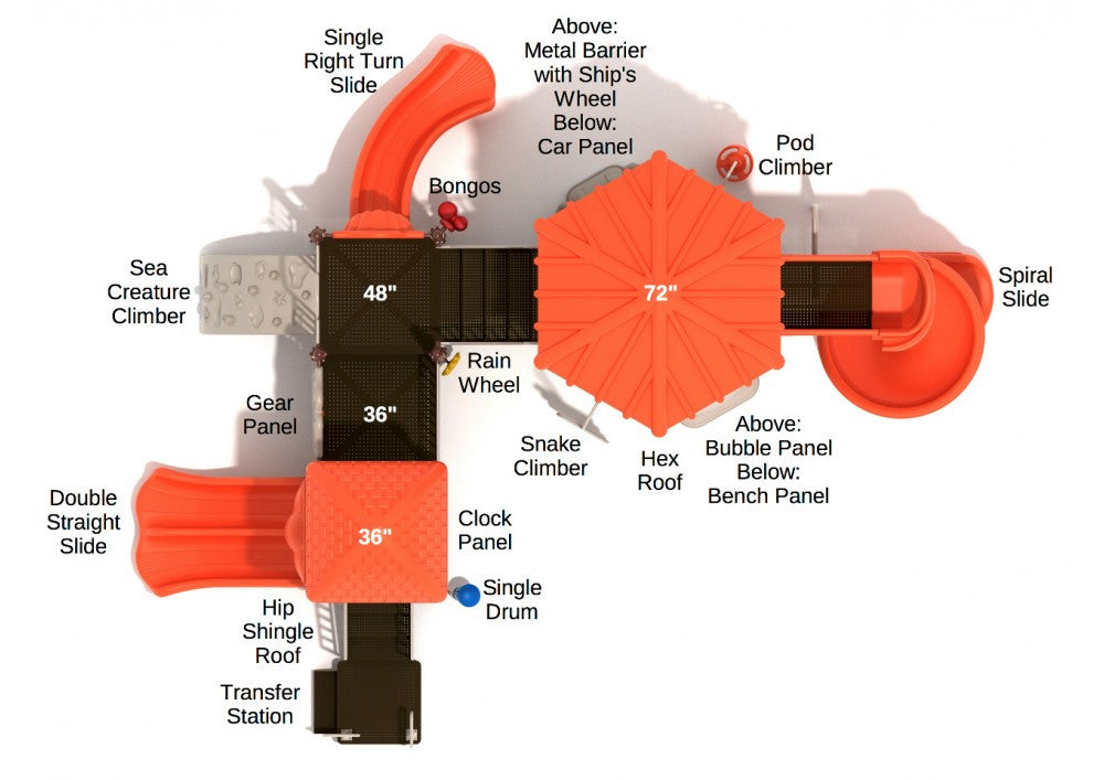 Sunshine Cove Commercial Steel Play System