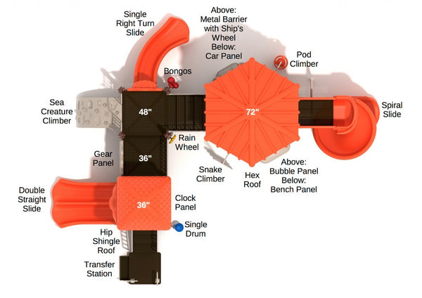 Sunshine Cove Commercial Steel Play System