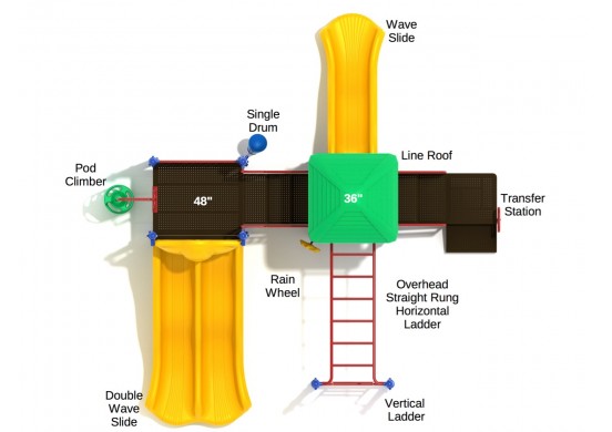 Pearl Bay Commercial Steel Play System - INSTALLED
