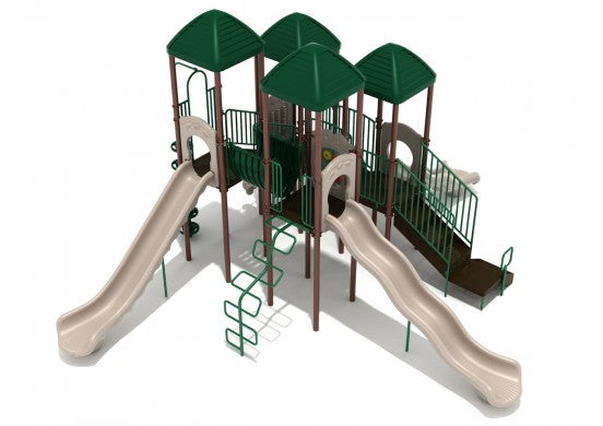 Quad Towers Commercial Steel Play System - INSTALLED