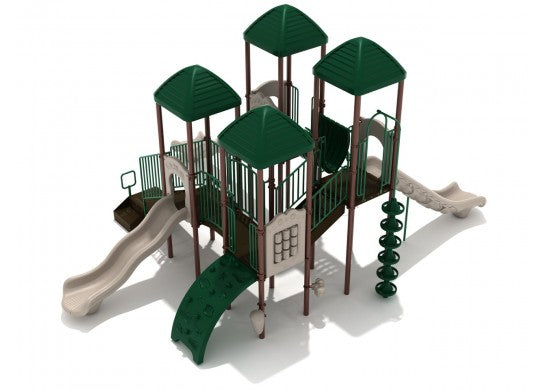 Quad Towers Commercial Steel Play System - INSTALLED