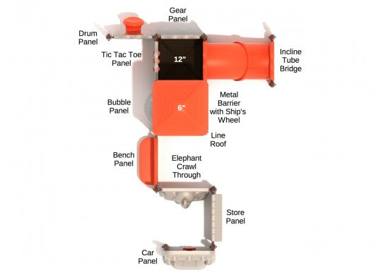 Safari Commerical Steel Play System_INSTALLED