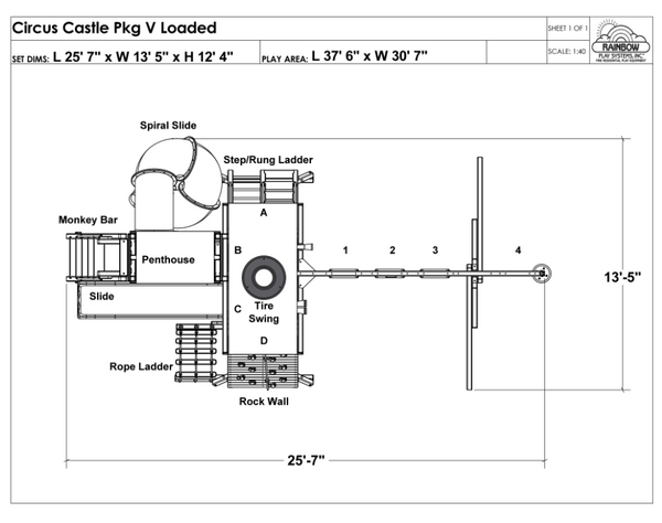 Circus Castle Pkg V Loaded (10F)- DISPLAY ONLY