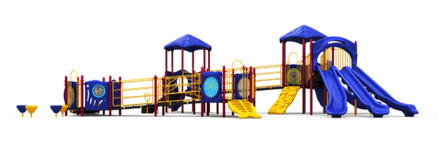 Skyline Commercial Steel Play System (WP) - INSTALLED