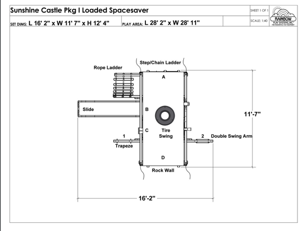 Sunshine Castle Pkg I Loaded Spacesaver (13C)