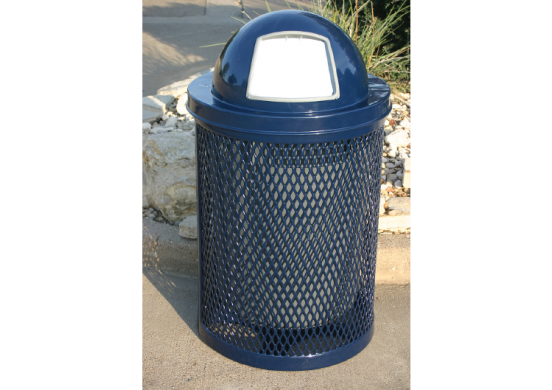 Trashcan with Dome lid -  Installed